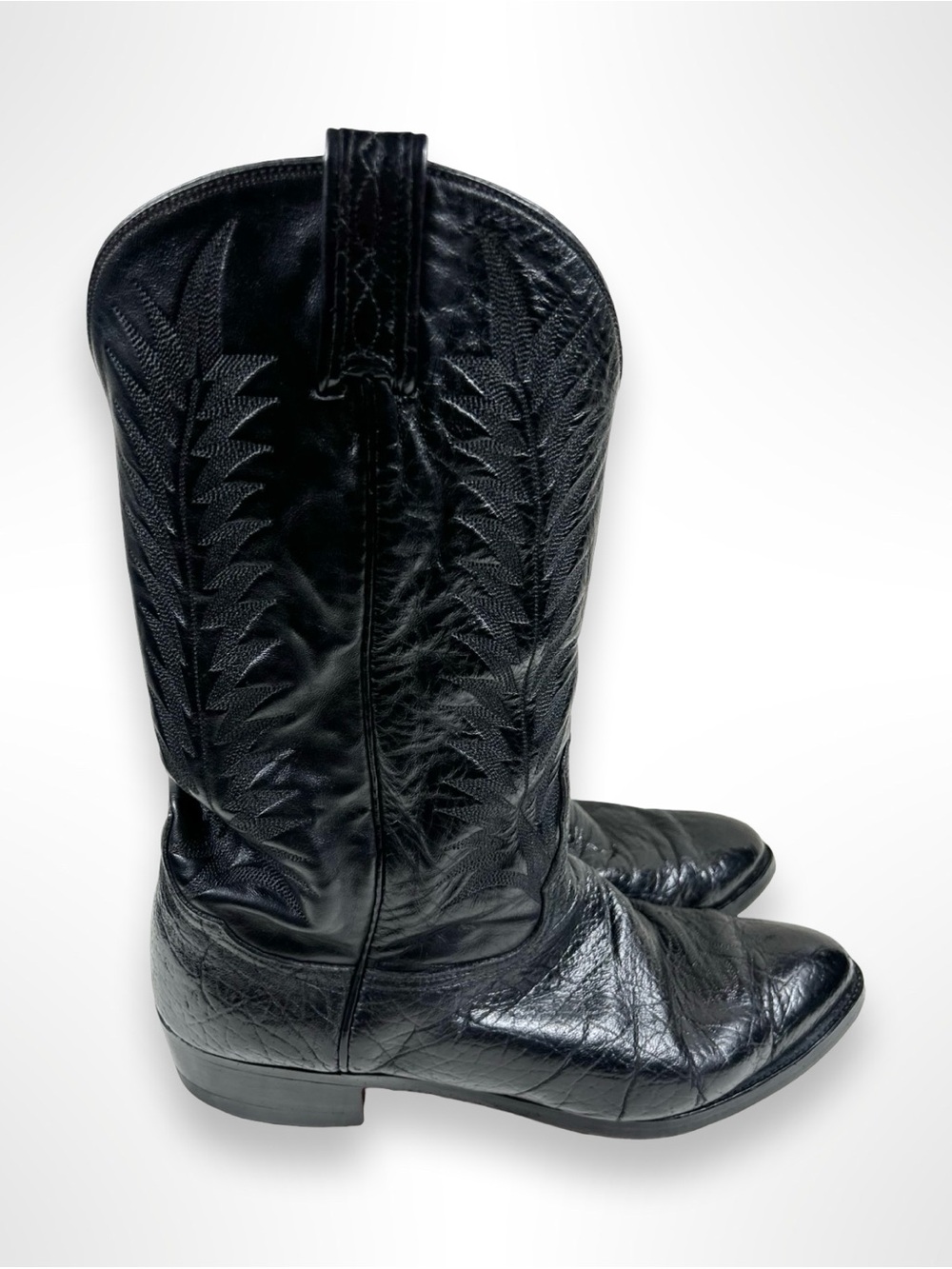 TONY LAMA vintage 90s elephant skin western boots